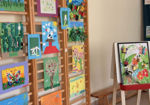 Prace wykonane przez dzieci i rodziców.